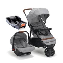 Carrinho com Bebê Conforto Travel System Breeze Trio Cinza Infanti