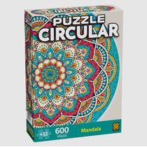 Puzzle Circular Mandala 600 peças - Grow