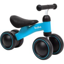 Bicicleta Equilíbrio Buba 4 Rodas - Azul