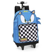 Mochila Com Rodinha e Costas Sonic -Luxcel