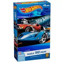 Quebra Cabeça 150 Peças Hot Wheels Grow