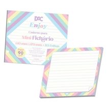 Refil Para Caderno Mini Fichario Enjoy 90 Gramas Com 80