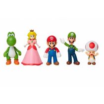 Kit Super Mario E Friends com 5 Personagens - Candide