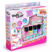 Kit de Unhas - Glitter Nail Art - Fun