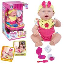 Boneca Bebe Reborn Hora do Lanche Baby Ninos - Cotiplás 2406