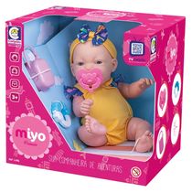 Boneca Bebe Miyo Passeio Com Acessórios - Cotiplás 2496