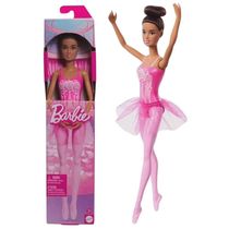 Barbie Boneca Bailarina Ballet 30cm - Morena - Mattel HRG33/HRG35