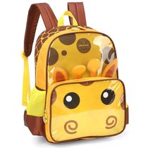 Mochila Escolar de Costas Luxcel Up4You Girafa Amarelo