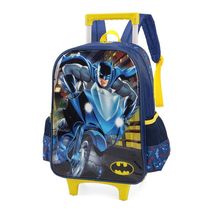 Mochila de Rodinhas Com Alça Luxcel Batman Azul