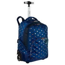 Mochila de Rodinhas Sestini Capricho 2 Compar Wishes Azul