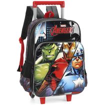 Mochila de Rodinhas Com Alça Luxcel Avengers Vermelho