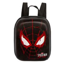 Mochila Pequena Maxtoy 3D Homem Aranha Miles Preto