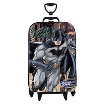 Mochila de Rodinhas 3D Batman Liga da Justiça Maxtoy Preto