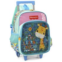 Mochila de Rodinhas Com Alça Luxcel Fisher-Price Turquesa