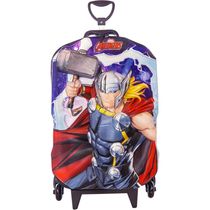 Mochila de Rodinhas 3D Maxtoy Thor Azul