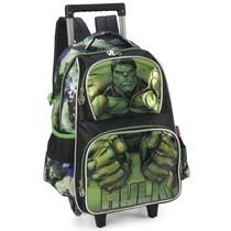 Mochila de Rodinhas Com Alça Luxcel Avengers Hulk Preto