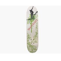 Skate Skateboard Simples Fenix Branco e Verde