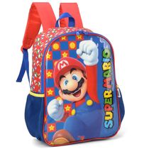 Mochila de Costas Luxcel Up4You Super Mario Vermelho