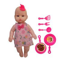 Boneca Babidu Hora da Papinha - Anjo Toys