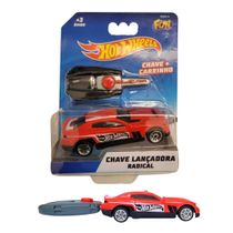 Carrinho Hot Wheels Chave Lançadora Radical Vermelho - Fun