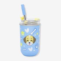 Copo Neo com Canudo Amo Dogs – Zonacriativa