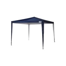 Gazebo 3m x 3m Poliester Oxford Azul com Silvercoating