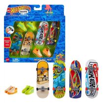 Conjunto Skate De Dedo Hot Wheels + Tênis Tony Hawk - Mattel HGT84