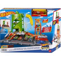 Pista Hot Wheels Posto de Combustível Super Recarga Mattel - HTN79