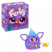 Pelúcia Furby Purple Brinquedo Interativo Hasbro - F6743