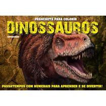 Dinossauros Prancheta para Colorir Numerais