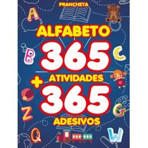 Alfabeto - Prancheta com 365 Atividades e Adesivos