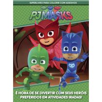 PJ Masks - Superlivro para Colorir com Adesivos