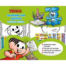 Mônica - Colorindo com Adesivos