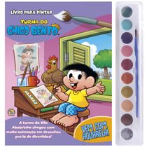 Turma da Mônica Livro para Pintar com Aqurela - Chico Bento