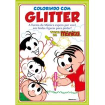 Turma da Mônica Colorindo com Glitter