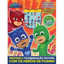 PJ Masks Livro Tela de Pintura e Atividades