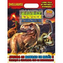 Dinossauros Livro Tela de Pintura e Atividades