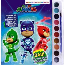 PJ Masks Livro para Pintar com Aquarela