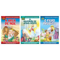 Coleção Quadrinhos Bíblicos - Kit com 3 Quadrinhos