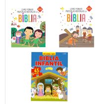 Combo Bíblia Infantil - Kit com 3 Livrinhos