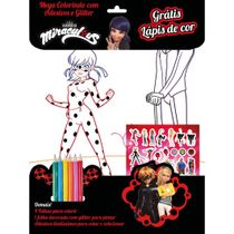 Miraculous Ladybug Mega Colorindo com Adesivos