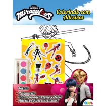 Miraculous Ladybug Colorindo com Adesivos