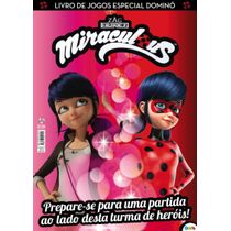 Miraculous Ladybug Livro de Jogos Especial Dominó