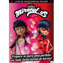 Miraculous Ladybug Livro de Jogos Especial Dominó