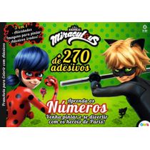 Miraculous Ladybug Prancheta para Colorir com Adesivos