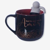 Caneca com Infusor Encha sua Vida - Zonacriativa