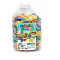 Blocos de Montar Magic Block 170 Peças - Simo Toys