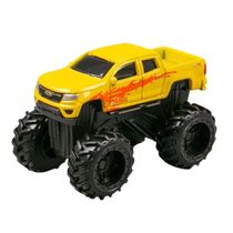 Miniatura Picape Dirt Demons Chevrolet Colorado 2015 1/64 Amarelo Maisto 15030
