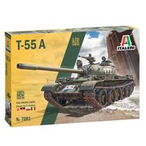 Kit Plástico Tanque T-55A 1/72 Italeri 7081S