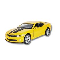 Miniatura Carro Chevrolet Camaro Ss C Luz E Som Amarelo 1/32 Calif. Collectibles 68323